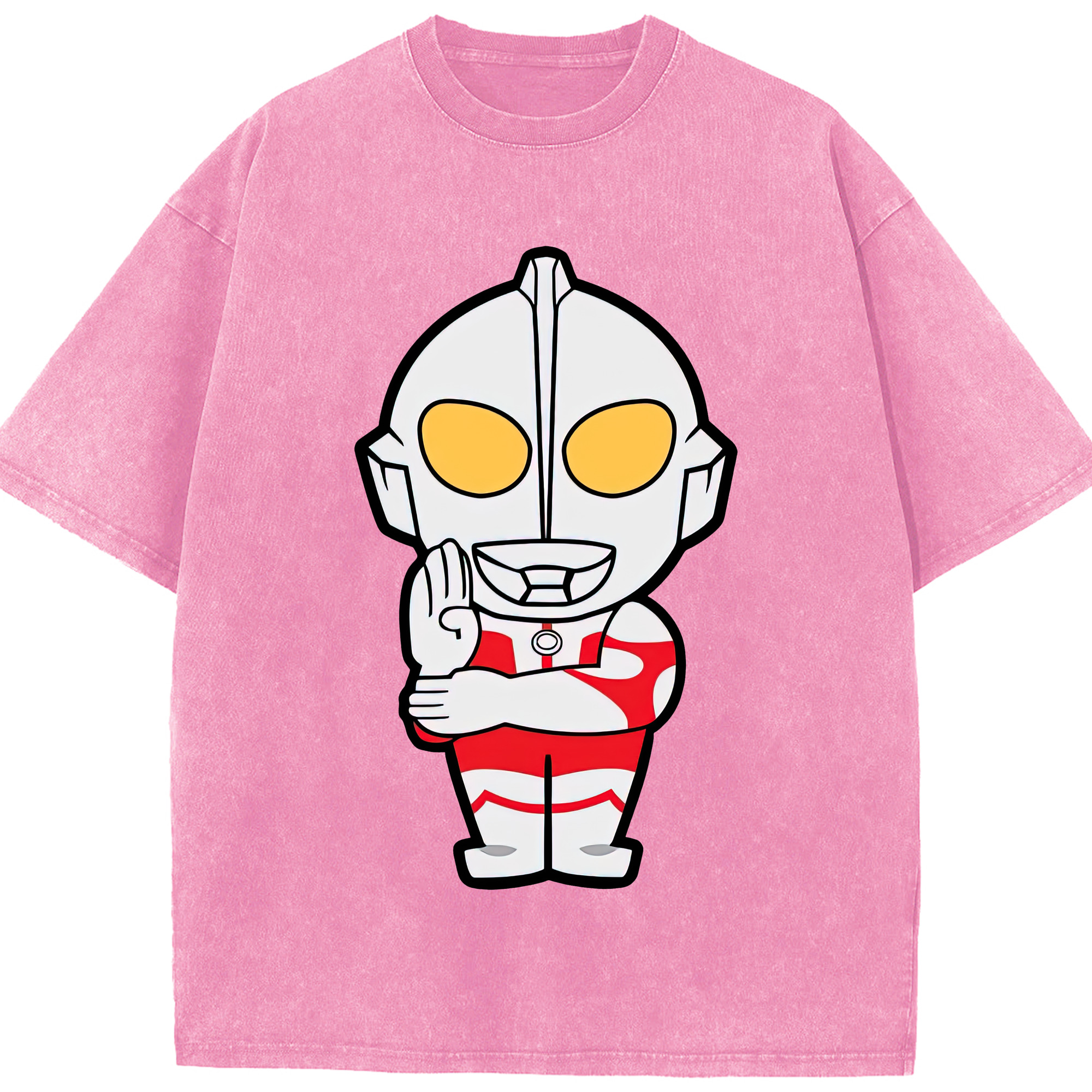 （画像用） ウルトラマン Ultraman 綿100% ヴィンテージ風 半袖Tシャツ（フロントプリント）
